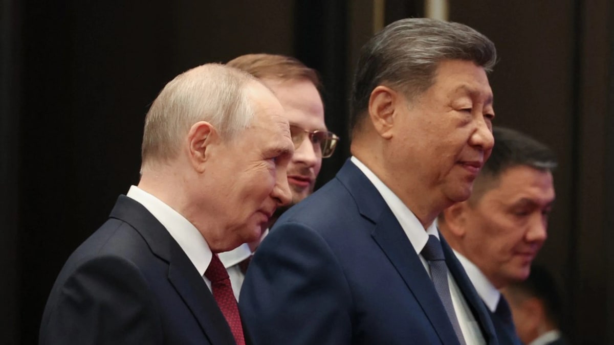 Vladimir Putin, Donald Trump and Xi Jinping