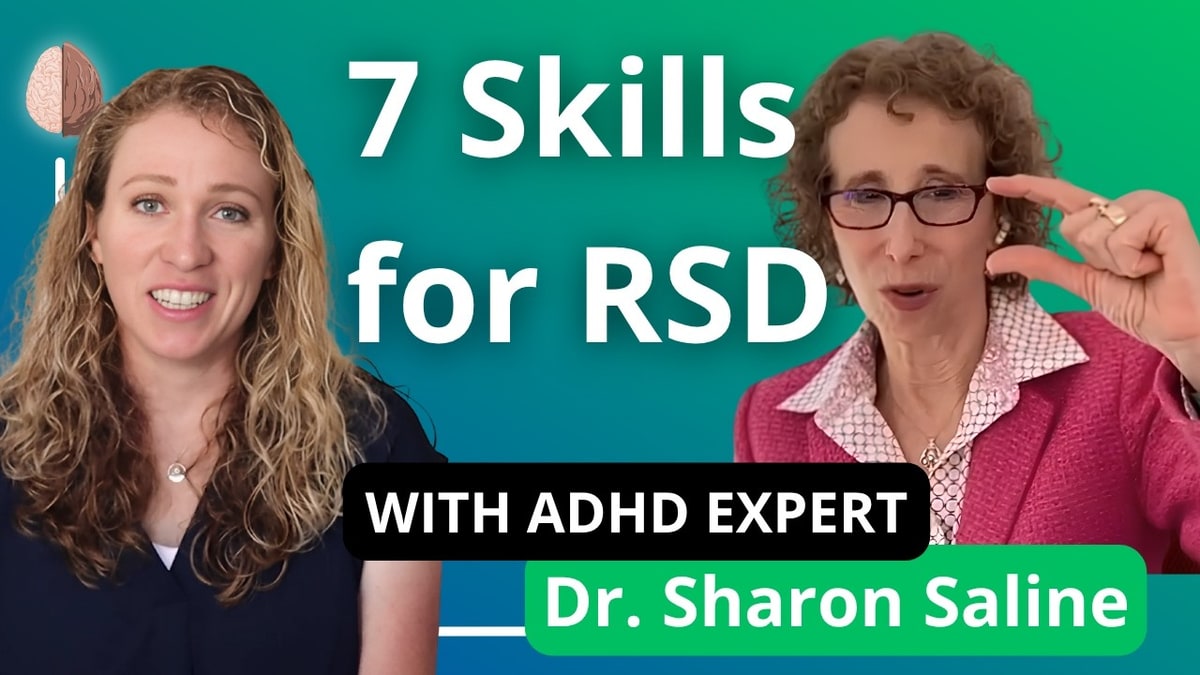 Therapist Emma McAdam and Dr Sharon Saline in the Therapy in a Nutshell thumbnail titled 7 Skills for RSD