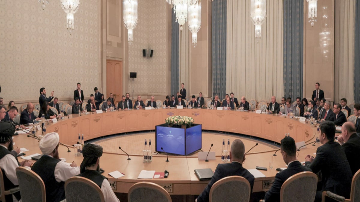 Delegates at the Moscow Format talks on Afghanistan