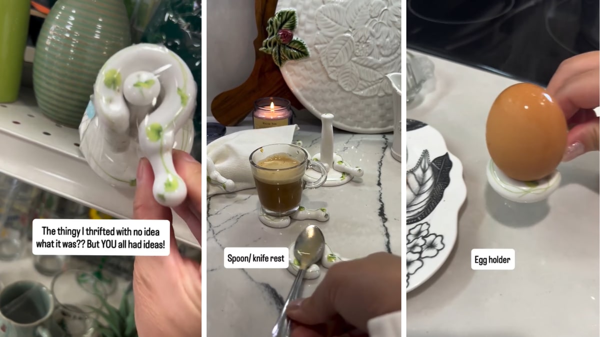 A set of mystery porcelain objects bought at a thrift store